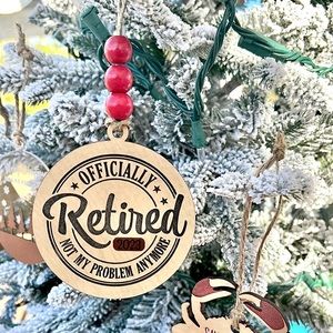 Officially Retired Funny Holiday Ornament With Year